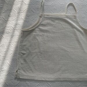 Madewell Textured Cream Knit Top